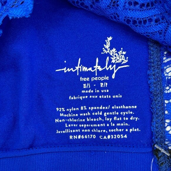 Free People - Royal Blue‎ Lace Front Bandeau - XS-S - Picture 6 of 7